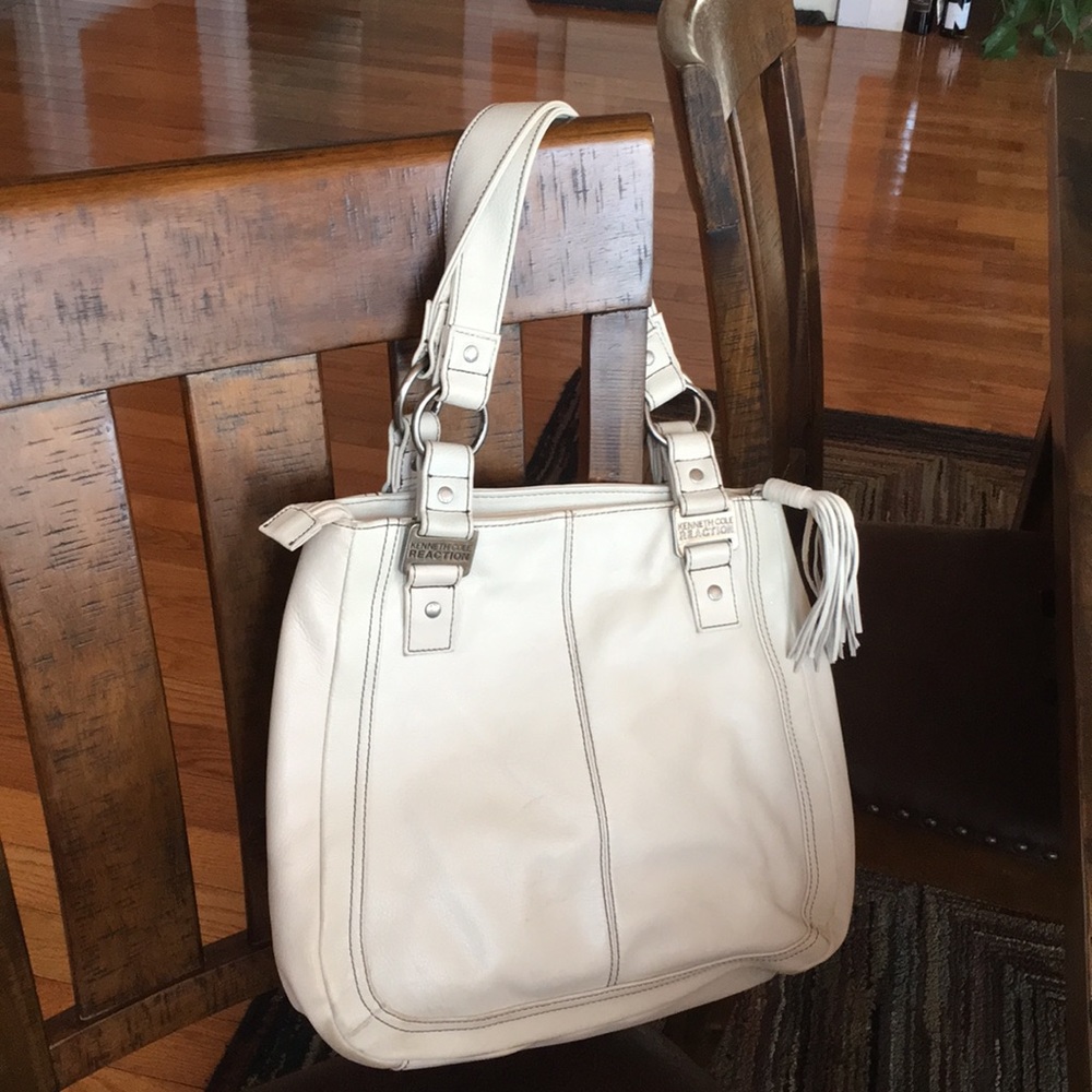 Kenneth Cole Reaction off white purse
